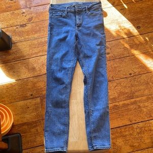 Old navy rockstar super skinny high rise blue jeans size 4